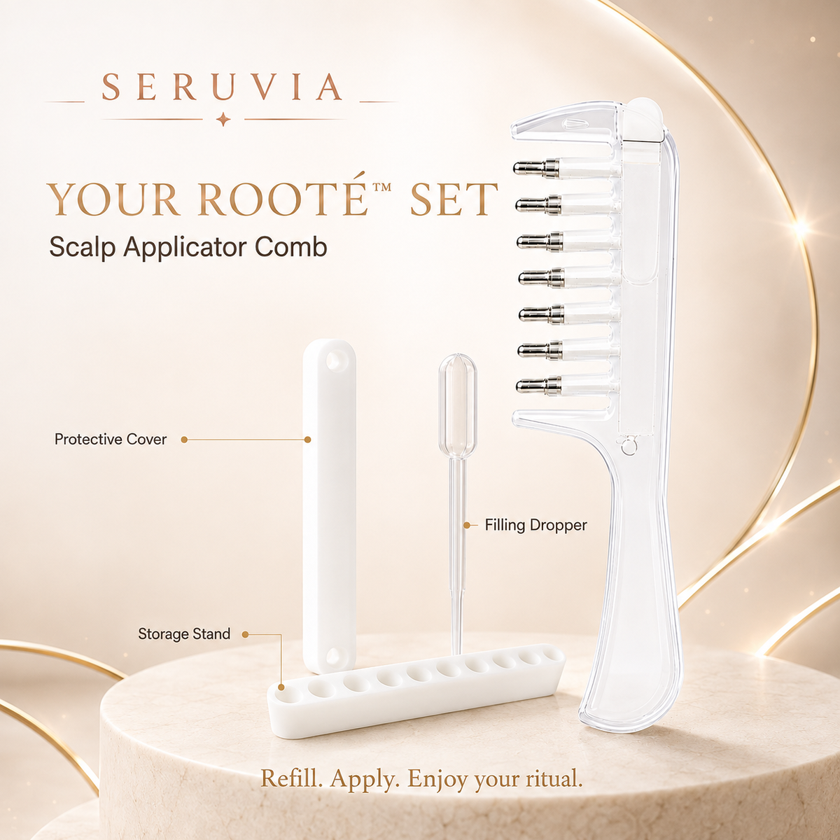 Seruvia Rooté Scalp Applicator Comb
