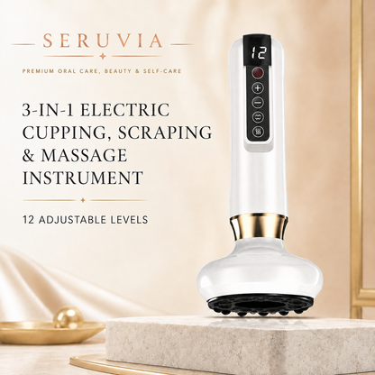 Seruvia 3-in-1 Electric Cupping, Scraping & Massage Instrument