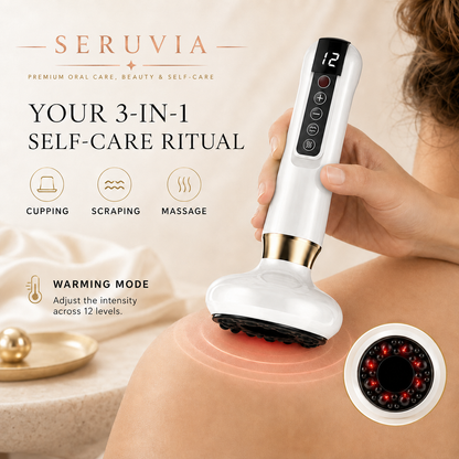 Seruvia 3-in-1 Electric Cupping, Scraping & Massage Instrument