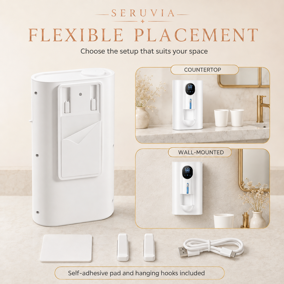 Seruvia PurePour Automatic Mouthwash Dispenser