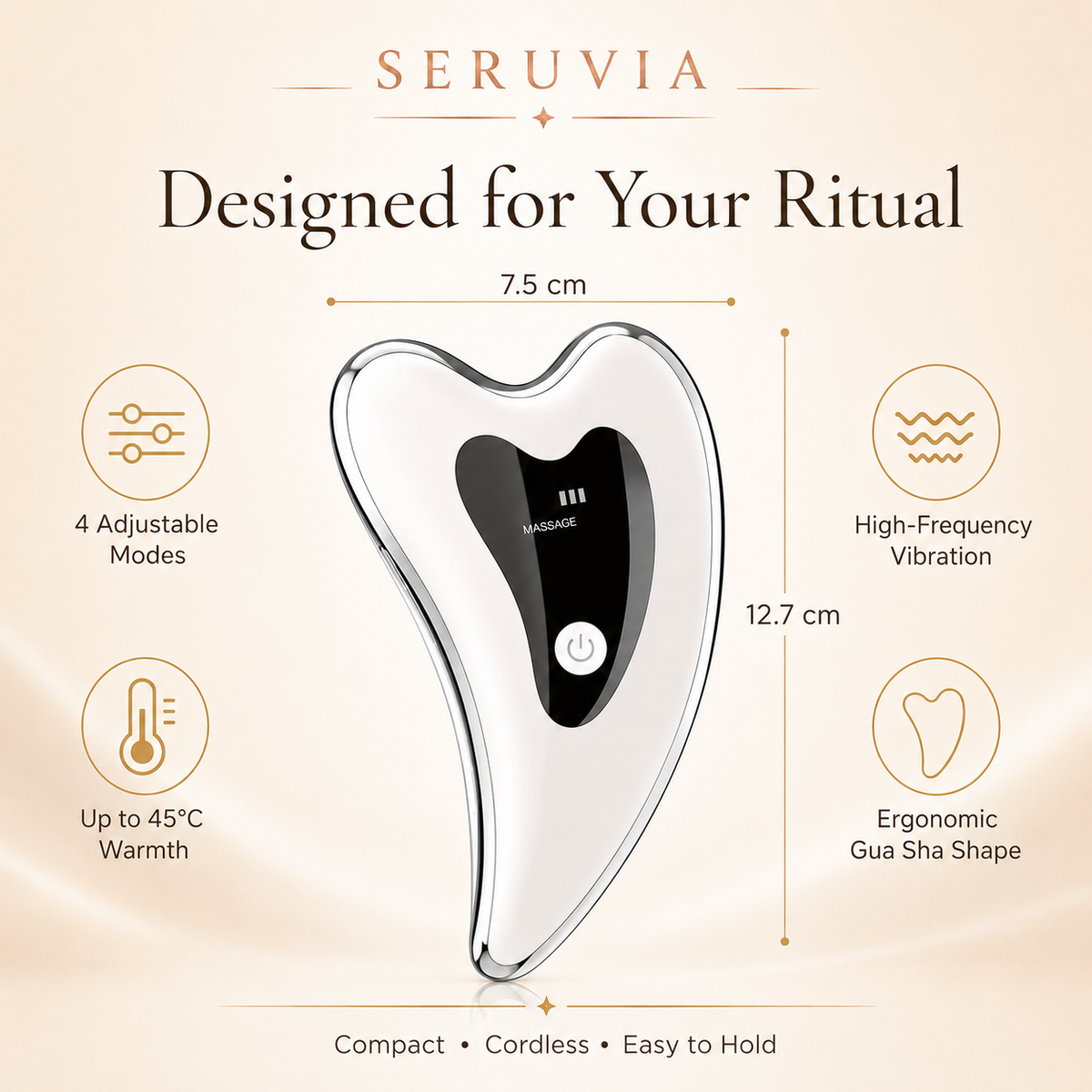 Seruvia Sculpté 4-in-1 Electric Gua Sha
