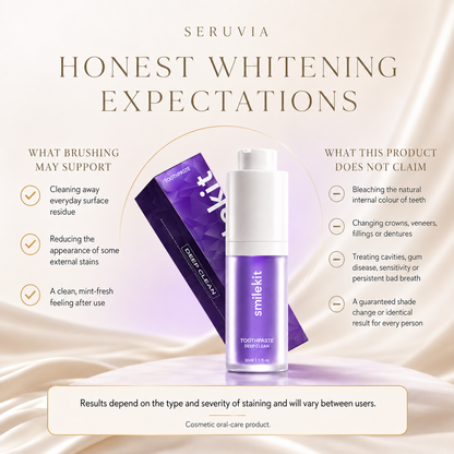 Smilekit honest whitening expectations