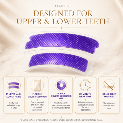 Purple Whitening Strips quantity and verified features