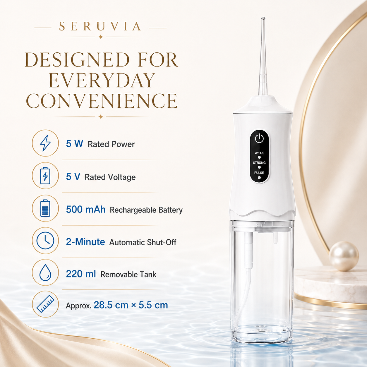 Electric Water Flosser specifications