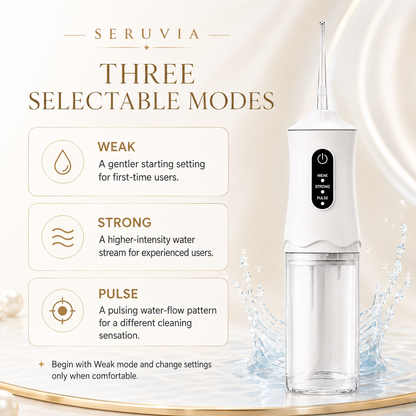 Electric Water Flosser three selectable modes