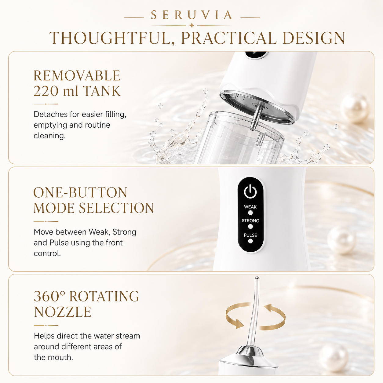 Electric Water Flosser practical design