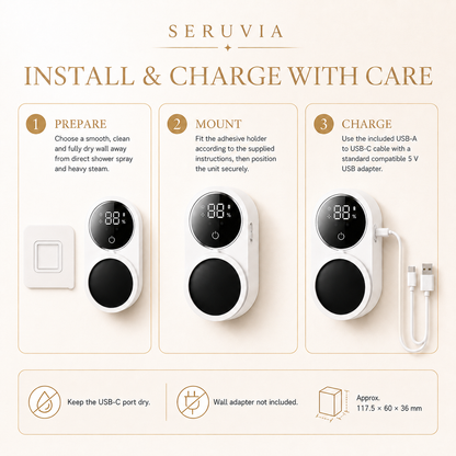 SteriGlo UV installation and USB-C charging
